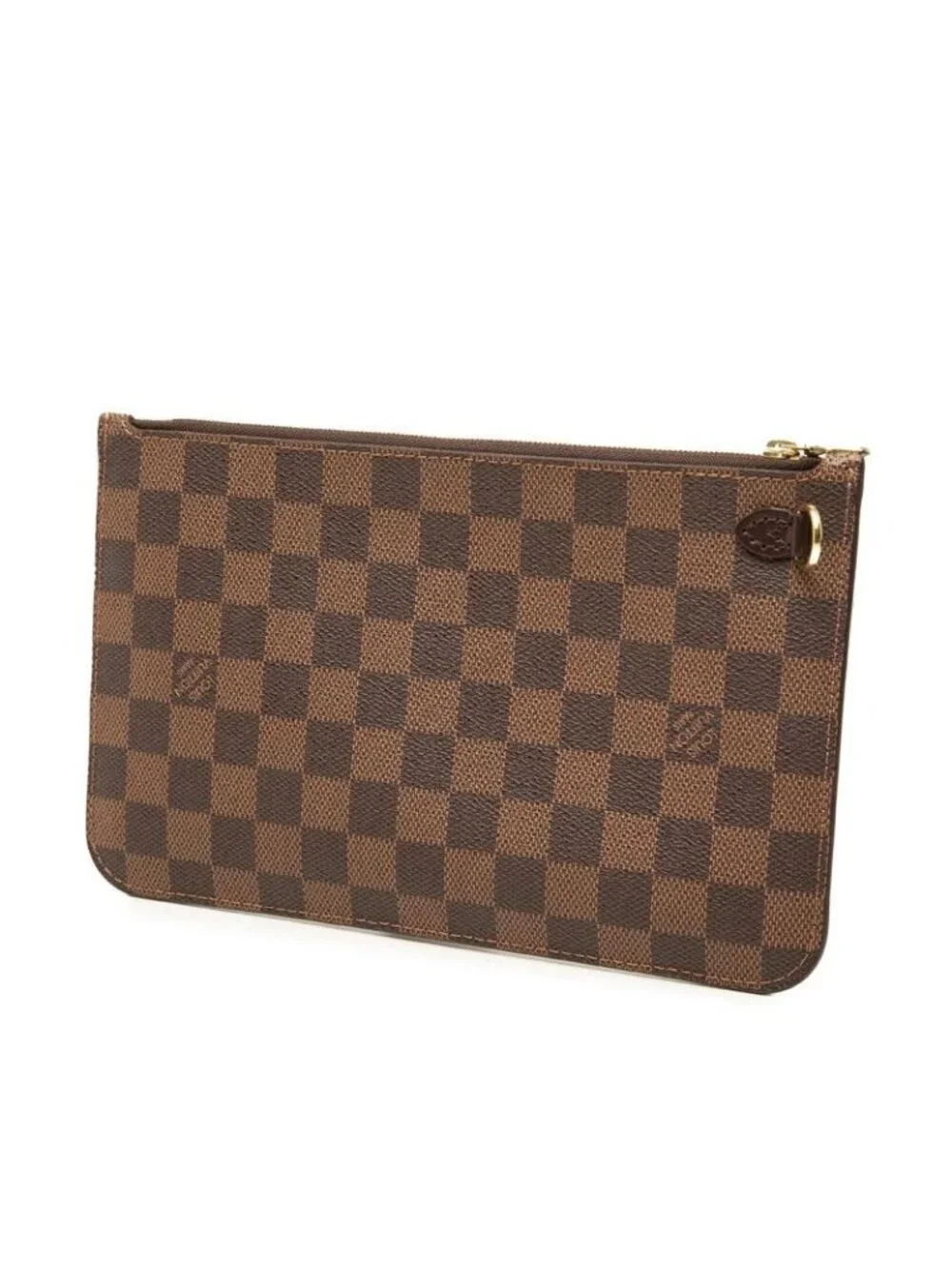 Louis Vuitton Monogram Neverfull Pouch Brown